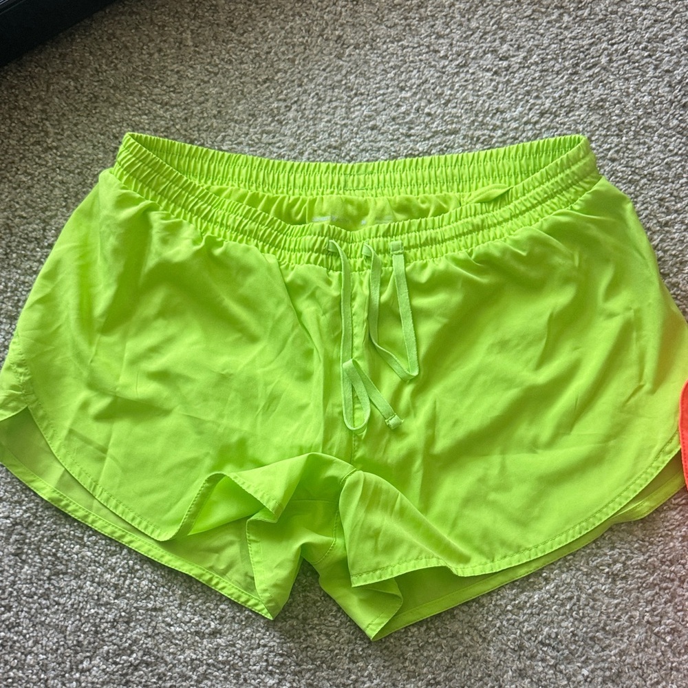 Old Navy Neon Green and Orange Athletic Shorts - Picture 2 of 5